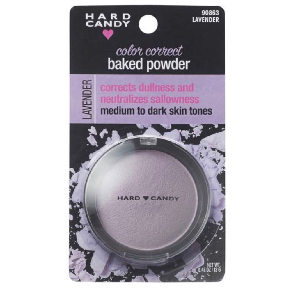 Hard Candy | Color Correct Baked Powder Lavender Medium to Dark 90863 .42oz 12g